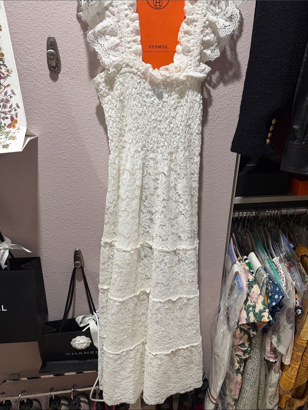 Hill House Collector’s Edition White Lace Maxi Ellie Dress